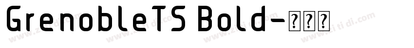 GrenobleTS Bold字体转换
